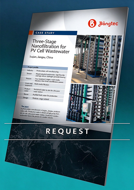Three-Stage  Nanofiltration for  PV Cell Wastewater